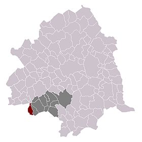 Bauvin dans son canton et son arrondissement