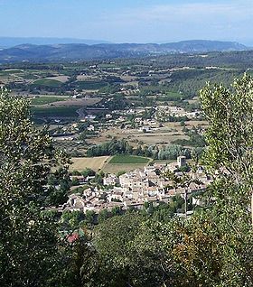 Beaumont-de-Pertuis : vue depuis la montagne sainte-Croix (été 2007)