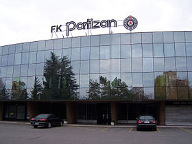 L'entrée nord du Stade du Partizan