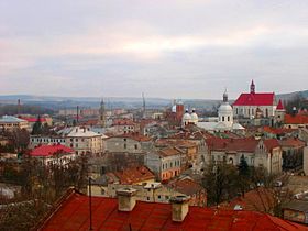 Vue de la vieille ville de Berejany