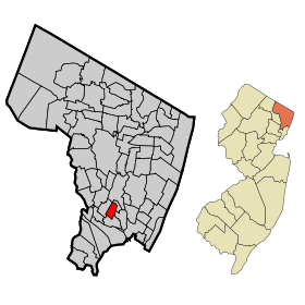 Bergen County New Jersey Incorporated and Unincorporated areas Teterboro Highlighted.svg