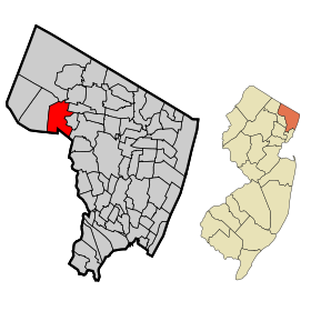 Bergen County New Jersey Incorporated and Unincorporated areas Wyckoff Highlighted.svg