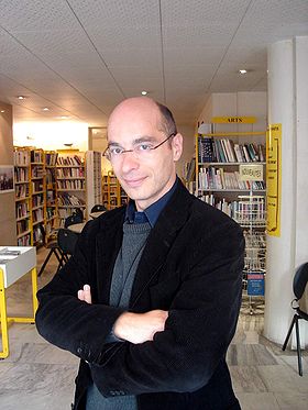 Bernard Werber à l’Institut français de Sofia, en Bulgarie, le 2 juin 2007