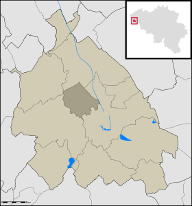 Localisation de Brielen au sein d'Ypres