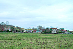 Le centre de Brucourt vu du nord-ouest