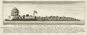 L'île de Bunce aux environs de 1727