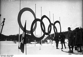 Les jeux olympiques de Saint-Moritz en 1928.