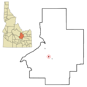 Butte County Idaho Incorporated and Unincorporated areas Arco Highlighted.svg