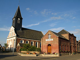 L'église et la mairie