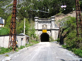 Entrée du tunnel du Somport, côté espagnol