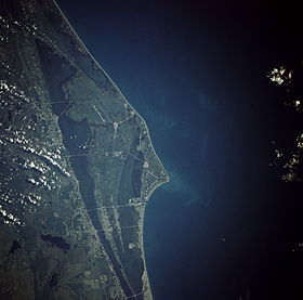 Image satellite du cap Canaveral.