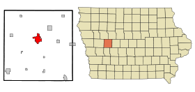 Carroll County Iowa Incorporated and Unincorporated areas Carroll Highlighted.svg