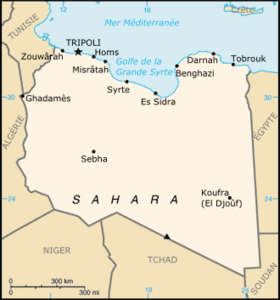 carte : Géographie de la Libye