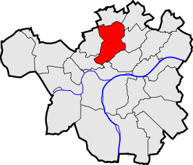 Localisation de Vedrin dans la commune de Namur