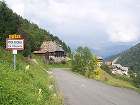 Le village de Celliers, appartenant à La Léchère.