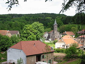 Le village, l'église