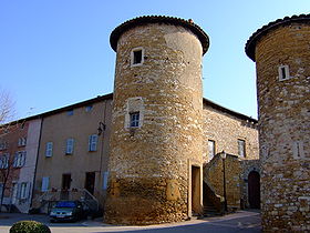 Les restes du château des comtes de Lissieu
