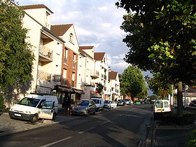 Une rue dans le centre de Chennevières-sur-Marne