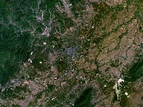 Vue satellite de Chiang Rai