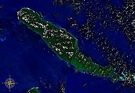 Vue satelite (NASA) de l'île