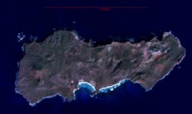 Photo satellite de l'île