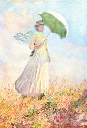 Image illustrative de l'article Femme à l'ombrelle tournée vers la droite