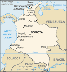 carte : Géographie de la Colombie