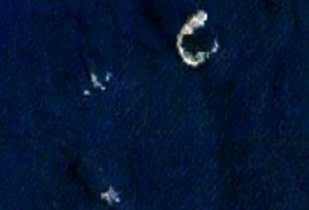 Image satellite des îles Columbretes.