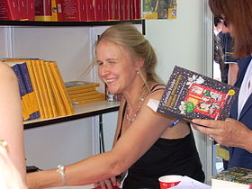 Cornelia Funke à Madrid en 2008