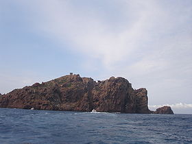 Vue de l'île de Gargalo.