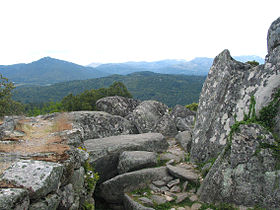 Ruines de la forteresse préhistorique de Cucuruzzu (milieu du 2e millénaire av. J-C – IIIe siècle av. J-C).