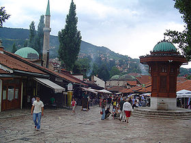 La Baščaršija, le vieux marché de Sarajevo