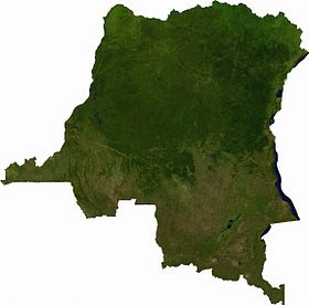 carte : Géographie de la République démocratique du Congo