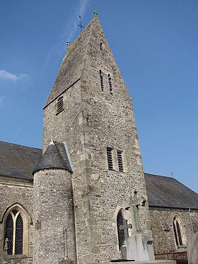 L'église de Denneville.