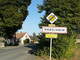 Entrée du village de Diebolsheim