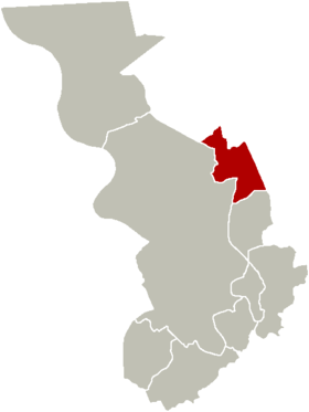 Localisation d'Ekeren au sein d'Anvers
