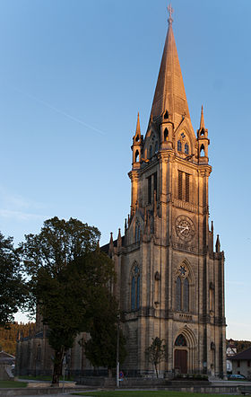 L'église de Doubs.