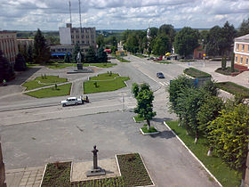 Dounaïvtsi : centre-ville.