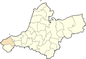 Dz - Oulhaça El Gheraba (wilaya de Aïn Témouchent) location map.svg