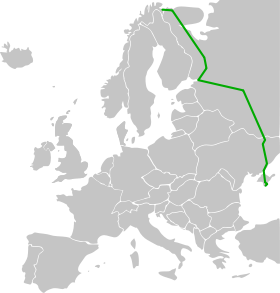 Itinéraire de la route européenne 105