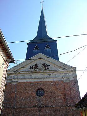 Façade de l'église Saint-Agnan
