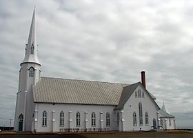 Église Saint-Pierre, à Lavernière (Étang-du-Nord), sur l'île du Cap-aux-Meules.