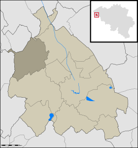 Localisation d'Elverdinge au sein d'Ypres