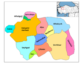 Districts de la province d’Eskişehir