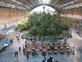 La gare d'Atocha et son jardin tropical