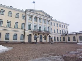 Le Palais présidentiel d'Helsinki.