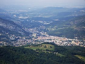 Vue générale de la ville de Foix en 2007.