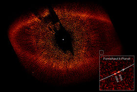 Fomalhaut with Disk Ring and extrasolar planet b.jpg
