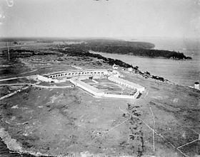 Photo aérienne du Fort Henry en 1920