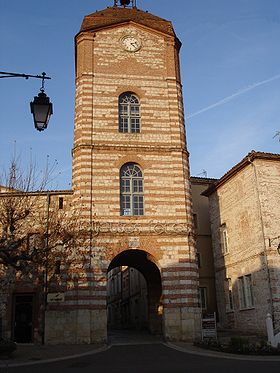 La tour de l'Horloge à Auvillar.